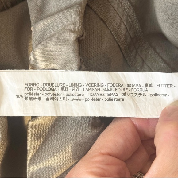 Zara Square Neck Long Sleeve Bodysuit in Taupe Khaki Size XS - Picture 7 of 8